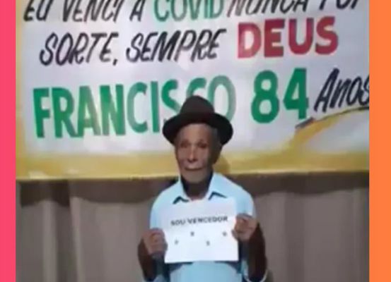 Vídeo: Em João Dourado, idoso de 84 anos vence Covid-19: “Nunca foi sorte, sempre Deus”