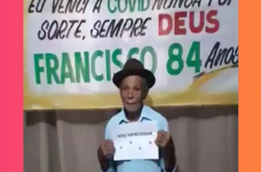 Vídeo: Em João Dourado, idoso de 84 anos vence Covid-19: “Nunca foi sorte, sempre Deus”