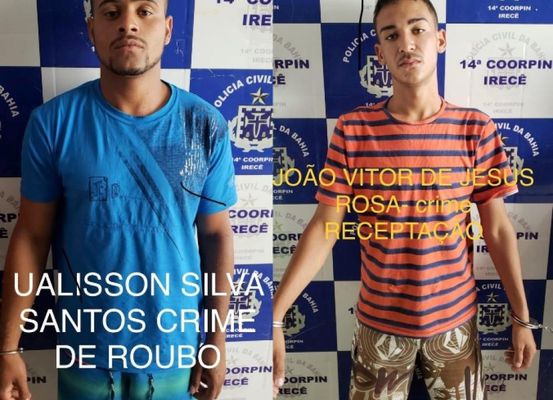 Dupla suspeita de roubo e receptação é presa pela Polícia Civil