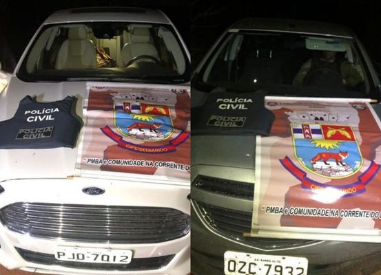 Polícia recupera dois carros roubados na região, um deles com placa de Irecê