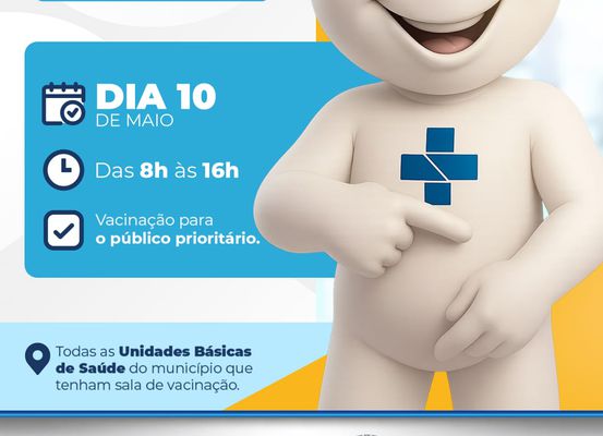 LEM: Dia D de Vacinação contra a Influenza acontece no próximo sábado (10)