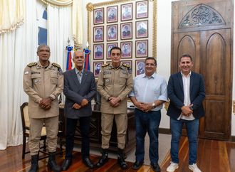LEM: Franklin Willer se reúne com comando da PM em Salvador, para tratar de doação de terreno para Batalhão
