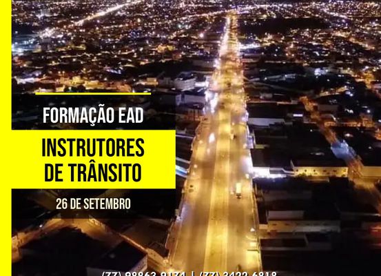 OPORTUNIDADE: Formação EAD para instrutores de trânsito